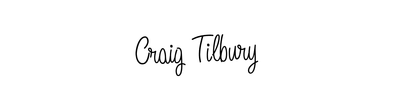 You should practise on your own different ways (Angelique-Rose-font-FFP) to write your name (Craig Tilbury) in signature. don't let someone else do it for you. Craig Tilbury signature style 5 images and pictures png