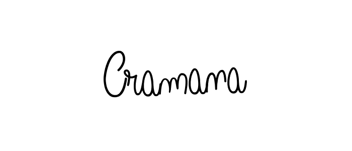 How to make Cramana name signature. Use Angelique-Rose-font-FFP style for creating short signs online. This is the latest handwritten sign. Cramana signature style 5 images and pictures png
