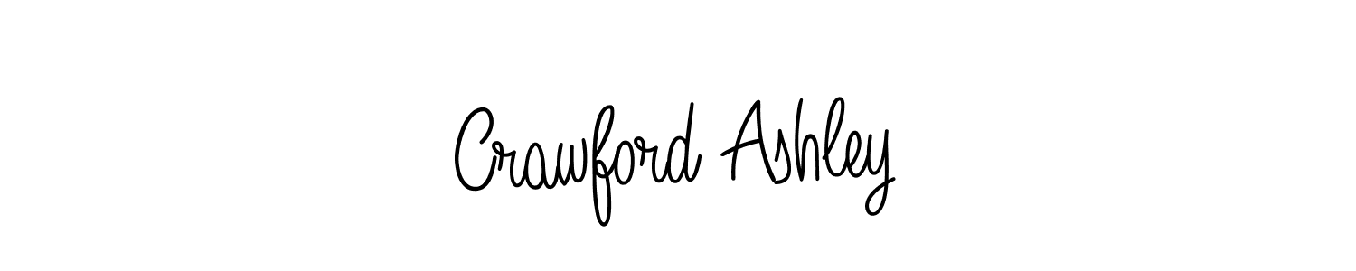 The best way (Angelique-Rose-font-FFP) to make a short signature is to pick only two or three words in your name. The name Crawford Ashley include a total of six letters. For converting this name. Crawford Ashley signature style 5 images and pictures png