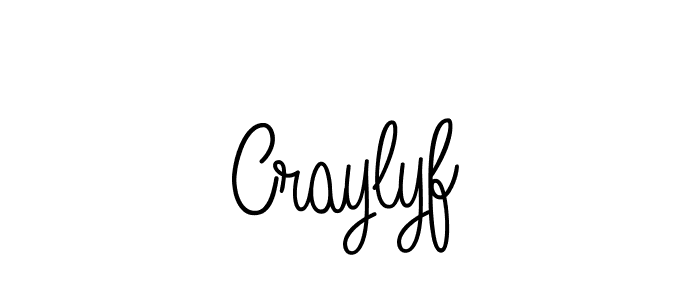 if you are searching for the best signature style for your name Craylyf. so please give up your signature search. here we have designed multiple signature styles  using Angelique-Rose-font-FFP. Craylyf signature style 5 images and pictures png