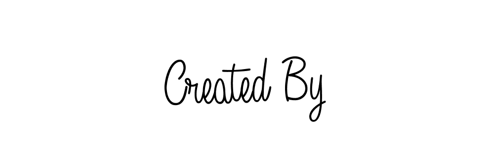 How to make Created By name signature. Use Angelique-Rose-font-FFP style for creating short signs online. This is the latest handwritten sign. Created By signature style 5 images and pictures png