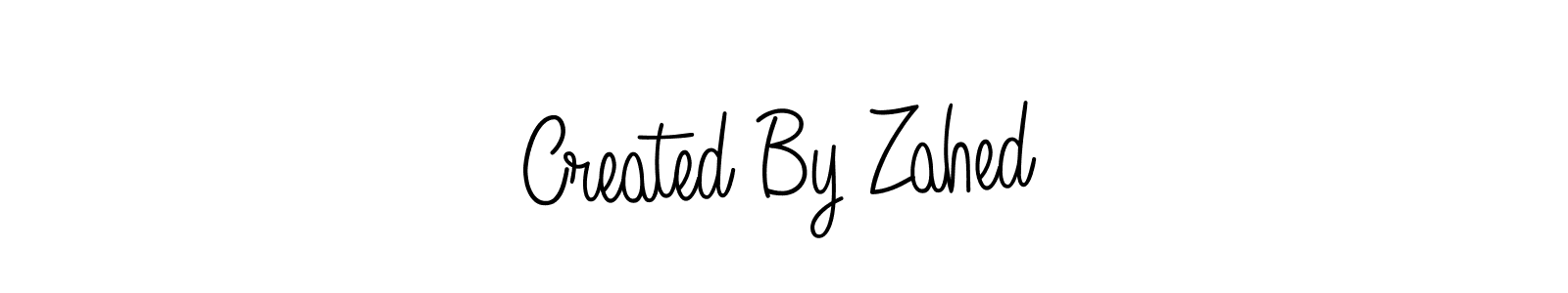 This is the best signature style for the Created By Zahed name. Also you like these signature font (Angelique-Rose-font-FFP). Mix name signature. Created By Zahed signature style 5 images and pictures png