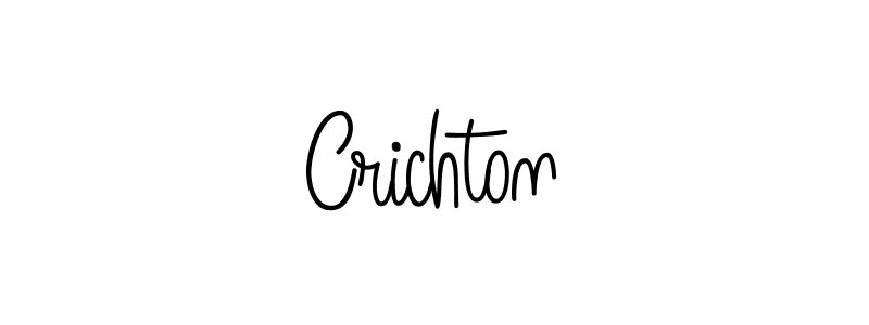 Use a signature maker to create a handwritten signature online. With this signature software, you can design (Angelique-Rose-font-FFP) your own signature for name Crichton. Crichton signature style 5 images and pictures png