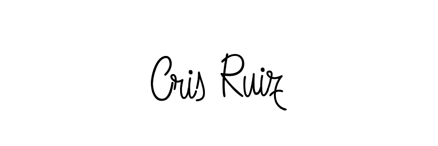 You should practise on your own different ways (Angelique-Rose-font-FFP) to write your name (Cris Ruiz) in signature. don't let someone else do it for you. Cris Ruiz signature style 5 images and pictures png