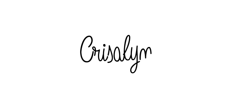 Design your own signature with our free online signature maker. With this signature software, you can create a handwritten (Angelique-Rose-font-FFP) signature for name Crisalyn. Crisalyn signature style 5 images and pictures png