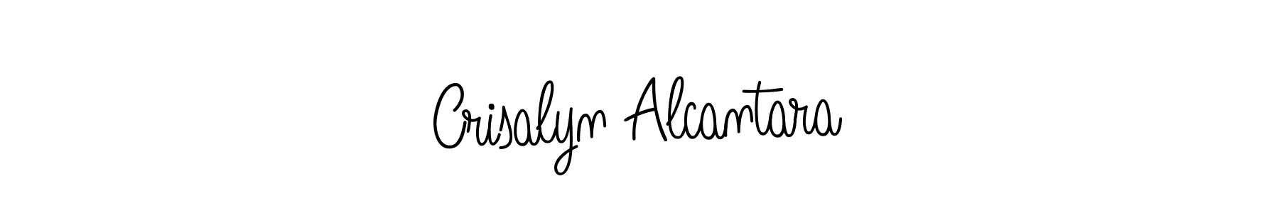 How to make Crisalyn Alcantara name signature. Use Angelique-Rose-font-FFP style for creating short signs online. This is the latest handwritten sign. Crisalyn Alcantara signature style 5 images and pictures png