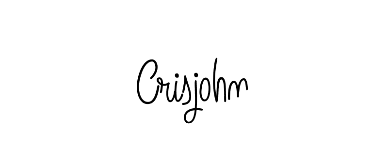 Use a signature maker to create a handwritten signature online. With this signature software, you can design (Angelique-Rose-font-FFP) your own signature for name Crisjohn. Crisjohn signature style 5 images and pictures png