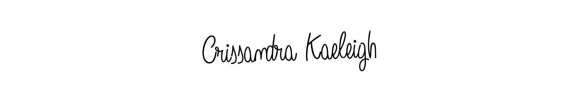 Crissandra Kaeleigh stylish signature style. Best Handwritten Sign (Angelique-Rose-font-FFP) for my name. Handwritten Signature Collection Ideas for my name Crissandra Kaeleigh. Crissandra Kaeleigh signature style 5 images and pictures png