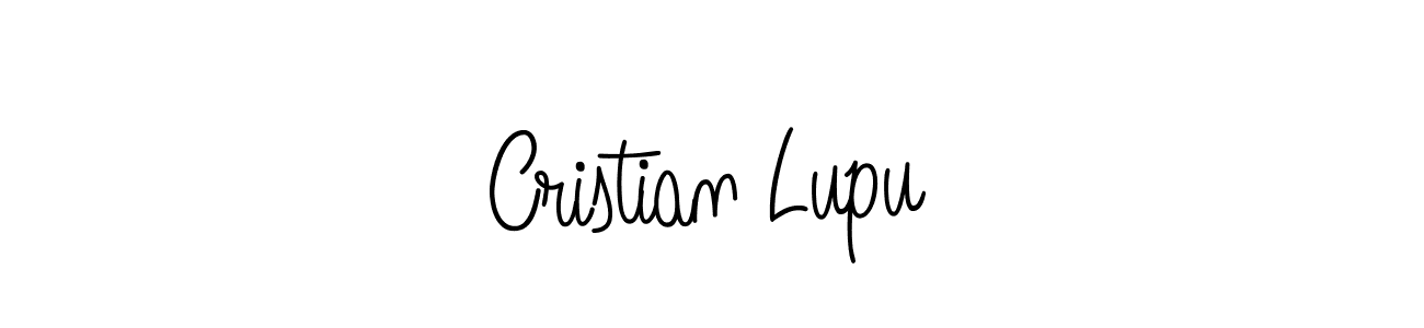 Create a beautiful signature design for name Cristian Lupu. With this signature (Angelique-Rose-font-FFP) fonts, you can make a handwritten signature for free. Cristian Lupu signature style 5 images and pictures png