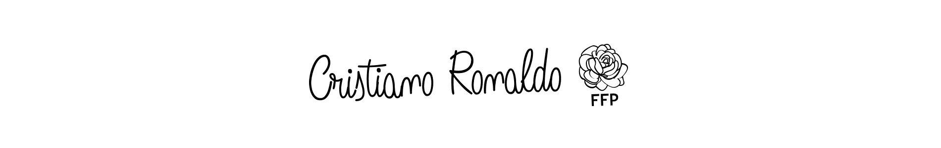 Design your own signature with our free online signature maker. With this signature software, you can create a handwritten (Angelique-Rose-font-FFP) signature for name Cristiano Ronaldo 7. Cristiano Ronaldo 7 signature style 5 images and pictures png