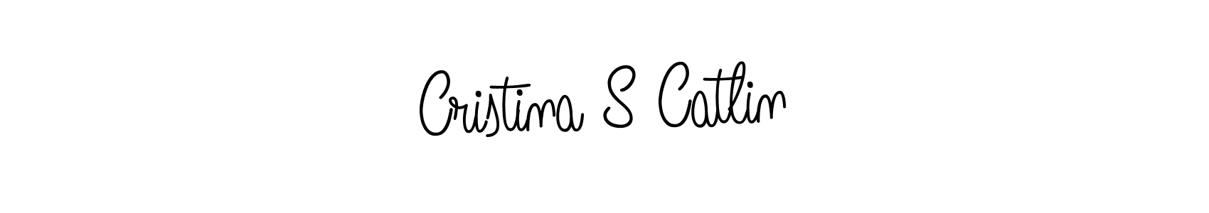 Design your own signature with our free online signature maker. With this signature software, you can create a handwritten (Angelique-Rose-font-FFP) signature for name Cristina S Catlin. Cristina S Catlin signature style 5 images and pictures png