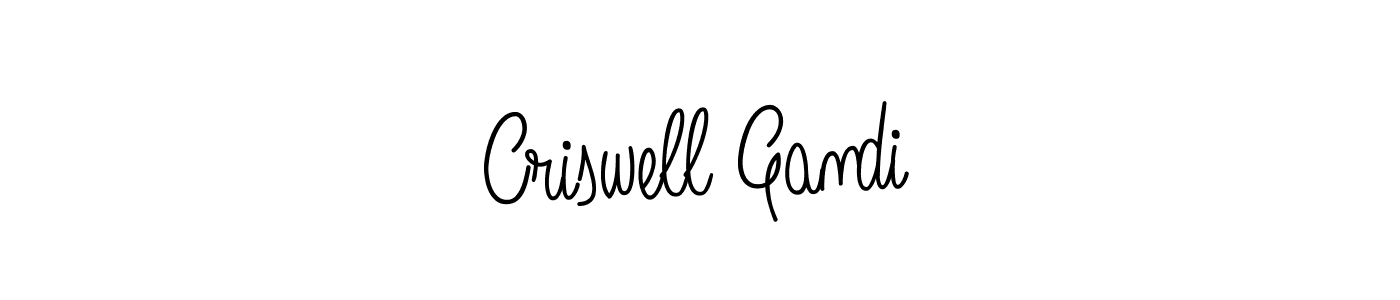 if you are searching for the best signature style for your name Criswell Gandi. so please give up your signature search. here we have designed multiple signature styles  using Angelique-Rose-font-FFP. Criswell Gandi signature style 5 images and pictures png