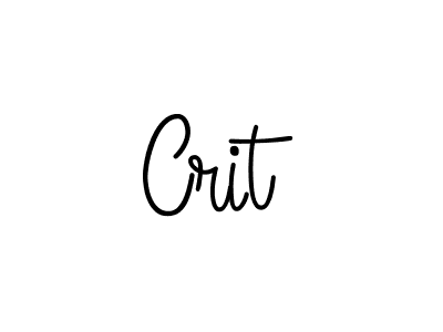 The best way (Angelique-Rose-font-FFP) to make a short signature is to pick only two or three words in your name. The name Crit include a total of six letters. For converting this name. Crit signature style 5 images and pictures png