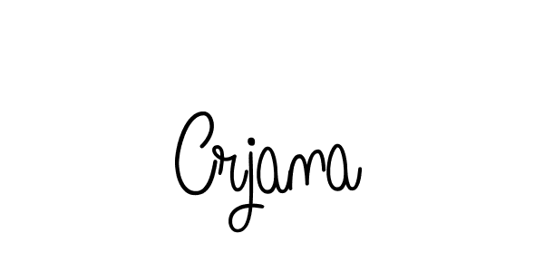 Use a signature maker to create a handwritten signature online. With this signature software, you can design (Angelique-Rose-font-FFP) your own signature for name Crjana. Crjana signature style 5 images and pictures png