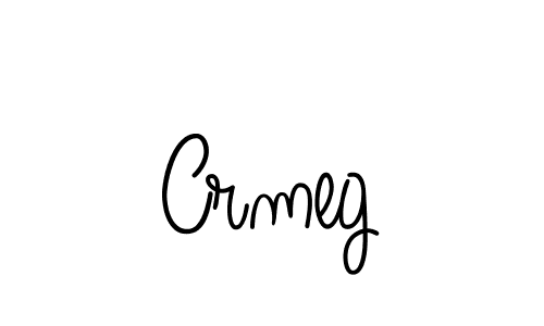 Use a signature maker to create a handwritten signature online. With this signature software, you can design (Angelique-Rose-font-FFP) your own signature for name Crmeg. Crmeg signature style 5 images and pictures png
