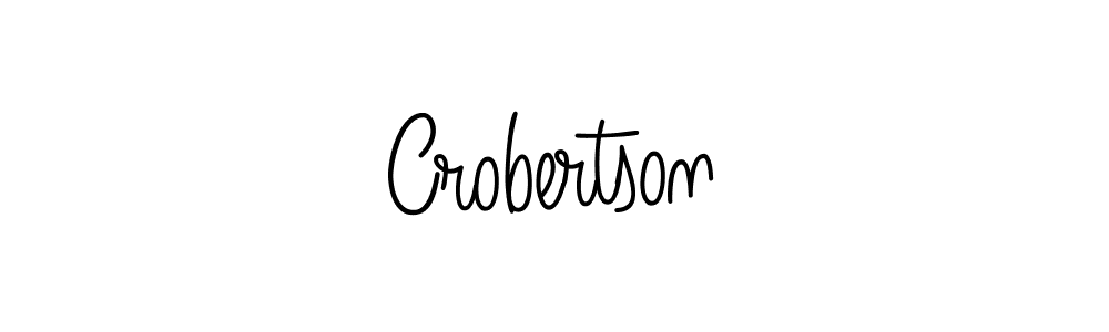 Use a signature maker to create a handwritten signature online. With this signature software, you can design (Angelique-Rose-font-FFP) your own signature for name Crobertson. Crobertson signature style 5 images and pictures png