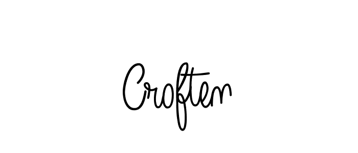 How to make Croften name signature. Use Angelique-Rose-font-FFP style for creating short signs online. This is the latest handwritten sign. Croften signature style 5 images and pictures png