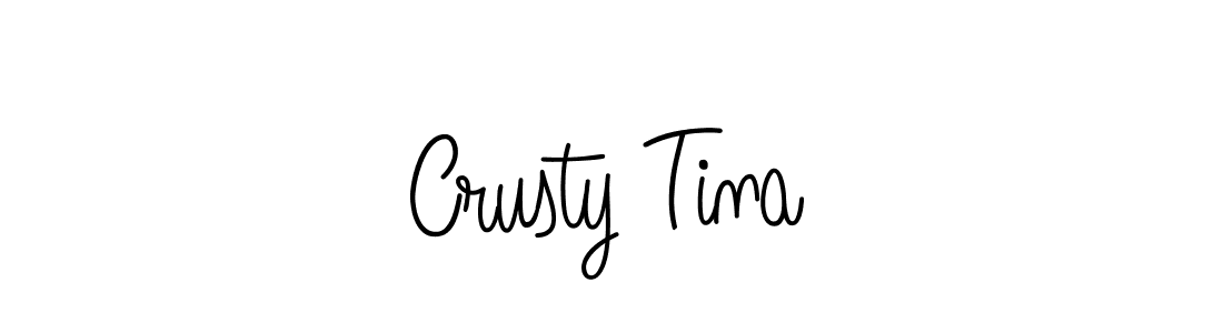 Use a signature maker to create a handwritten signature online. With this signature software, you can design (Angelique-Rose-font-FFP) your own signature for name Crusty Tina. Crusty Tina signature style 5 images and pictures png