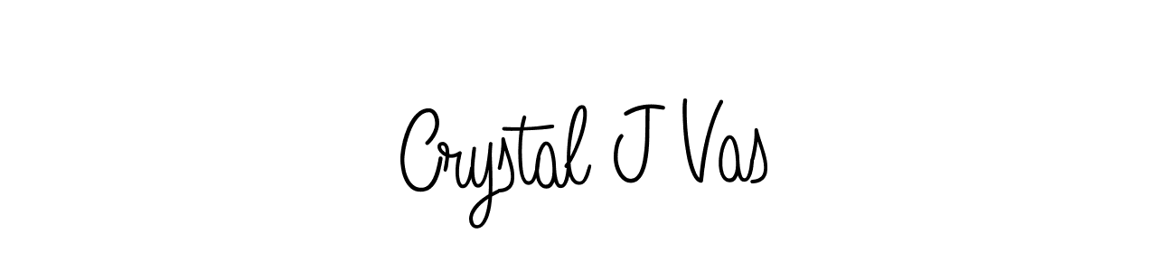 Create a beautiful signature design for name Crystal J Vas. With this signature (Angelique-Rose-font-FFP) fonts, you can make a handwritten signature for free. Crystal J Vas signature style 5 images and pictures png