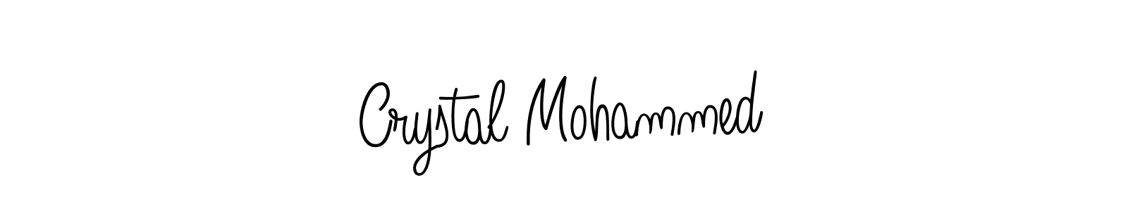 Create a beautiful signature design for name Crystal Mohammed. With this signature (Angelique-Rose-font-FFP) fonts, you can make a handwritten signature for free. Crystal Mohammed signature style 5 images and pictures png