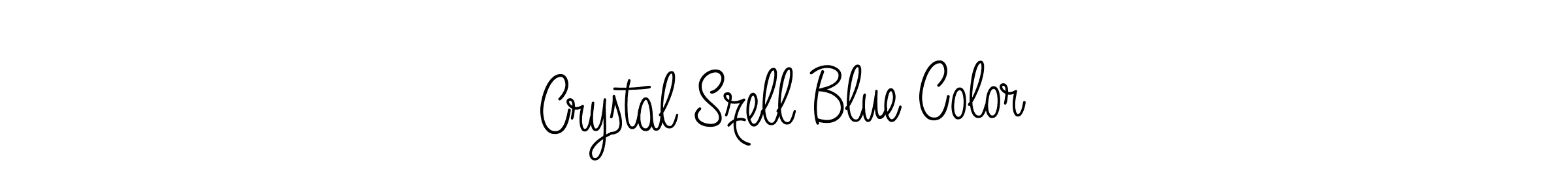 See photos of Crystal Szell Blue Color official signature by Spectra . Check more albums & portfolios. Read reviews & check more about Angelique-Rose-font-FFP font. Crystal Szell Blue Color signature style 5 images and pictures png