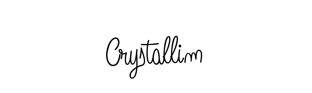 Crystallim stylish signature style. Best Handwritten Sign (Angelique-Rose-font-FFP) for my name. Handwritten Signature Collection Ideas for my name Crystallim. Crystallim signature style 5 images and pictures png