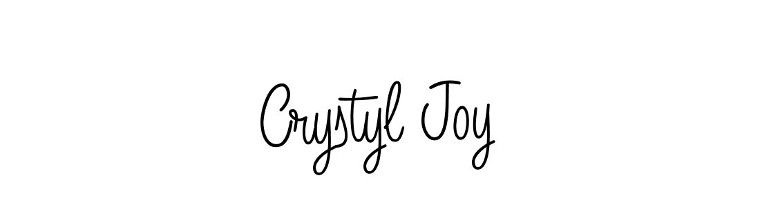 Use a signature maker to create a handwritten signature online. With this signature software, you can design (Angelique-Rose-font-FFP) your own signature for name Crystyl Joy. Crystyl Joy signature style 5 images and pictures png