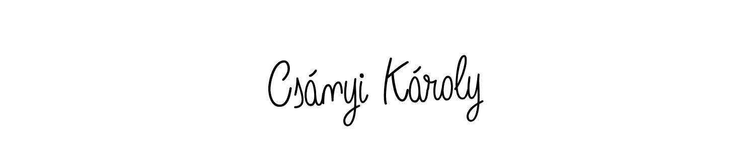 How to Draw Csányi Károly signature style? Angelique-Rose-font-FFP is a latest design signature styles for name Csányi Károly. Csányi Károly signature style 5 images and pictures png