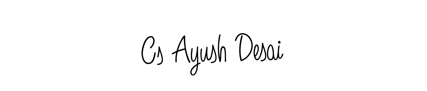 Best and Professional Signature Style for Cs Ayush Desai. Angelique-Rose-font-FFP Best Signature Style Collection. Cs Ayush Desai signature style 5 images and pictures png