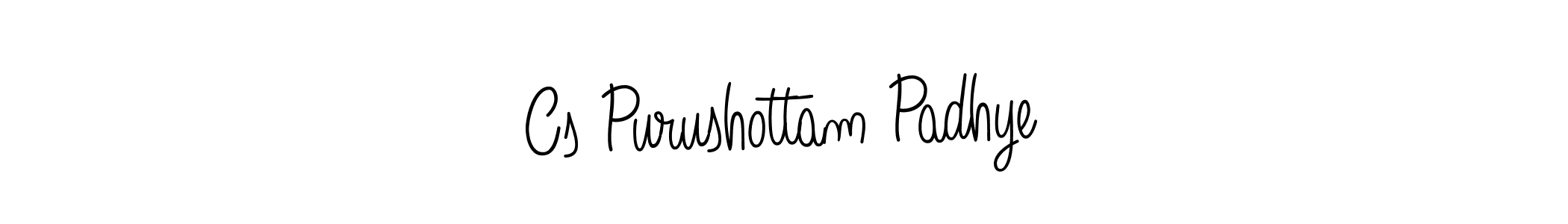 You should practise on your own different ways (Angelique-Rose-font-FFP) to write your name (Cs Purushottam Padhye) in signature. don't let someone else do it for you. Cs Purushottam Padhye signature style 5 images and pictures png