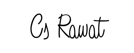 A modern signature idea for name Cs Rawat using Angelique-Rose-font-FFP font. Clean strokes and elegant curves make it stand out instantly. Cs Rawat signature style 5 images and pictures png