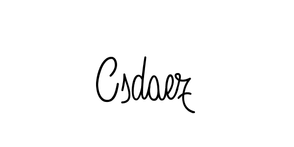 How to make Csdaez name signature. Use Angelique-Rose-font-FFP style for creating short signs online. This is the latest handwritten sign. Csdaez signature style 5 images and pictures png