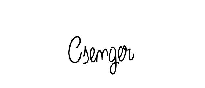 Use a signature maker to create a handwritten signature online. With this signature software, you can design (Angelique-Rose-font-FFP) your own signature for name Csenger. Csenger signature style 5 images and pictures png