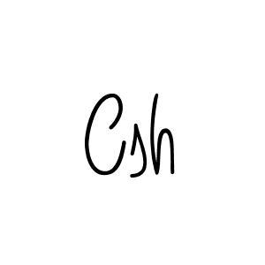 How to make Csh name signature. Use Angelique-Rose-font-FFP style for creating short signs online. This is the latest handwritten sign. Csh signature style 5 images and pictures png