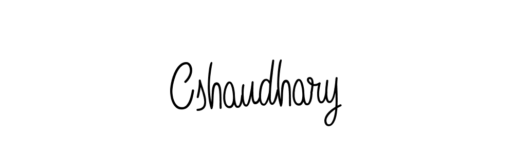 Use a signature maker to create a handwritten signature online. With this signature software, you can design (Angelique-Rose-font-FFP) your own signature for name Cshaudhary. Cshaudhary signature style 5 images and pictures png