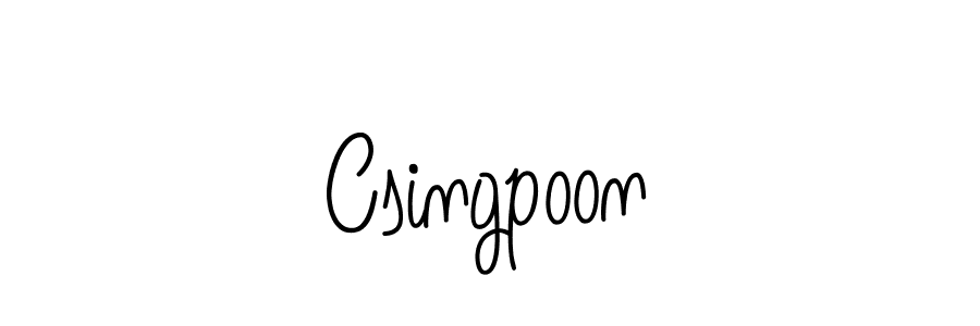 Also we have Csingpoon name is the best signature style. Create professional handwritten signature collection using Angelique-Rose-font-FFP autograph style. Csingpoon signature style 5 images and pictures png