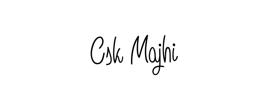 Make a beautiful signature design for name Csk Majhi. Use this online signature maker to create a handwritten signature for free. Csk Majhi signature style 5 images and pictures png