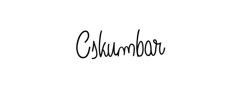 Also we have Cskumbar name is the best signature style. Create professional handwritten signature collection using Angelique-Rose-font-FFP autograph style. Cskumbar signature style 5 images and pictures png