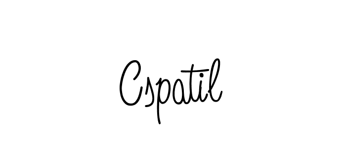 Design your own signature with our free online signature maker. With this signature software, you can create a handwritten (Angelique-Rose-font-FFP) signature for name Cspatil. Cspatil signature style 5 images and pictures png