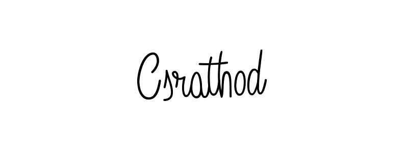 Make a beautiful signature design for name Csrathod. With this signature (Angelique-Rose-font-FFP) style, you can create a handwritten signature for free. Csrathod signature style 5 images and pictures png