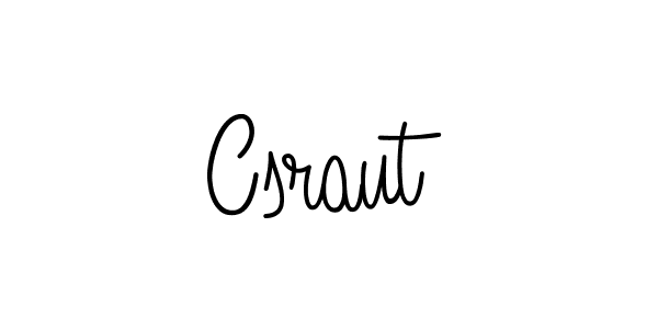 Make a beautiful signature design for name Csraut. With this signature (Angelique-Rose-font-FFP) style, you can create a handwritten signature for free. Csraut signature style 5 images and pictures png