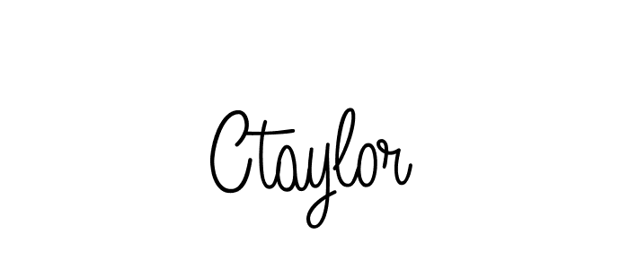 Use a signature maker to create a handwritten signature online. With this signature software, you can design (Angelique-Rose-font-FFP) your own signature for name Ctaylor. Ctaylor signature style 5 images and pictures png