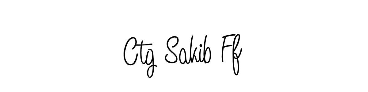 How to make Ctg Sakib Ff name signature. Use Angelique-Rose-font-FFP style for creating short signs online. This is the latest handwritten sign. Ctg Sakib Ff signature style 5 images and pictures png