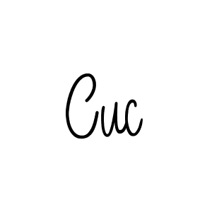 The best way (Angelique-Rose-font-FFP) to make a short signature is to pick only two or three words in your name. The name Cuc include a total of six letters. For converting this name. Cuc signature style 5 images and pictures png