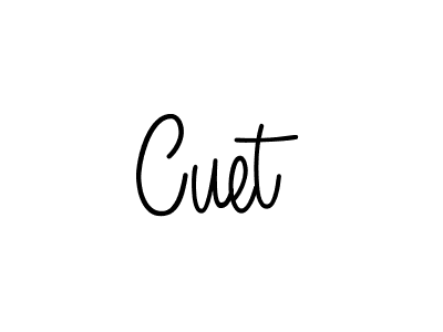 The best way (Angelique-Rose-font-FFP) to make a short signature is to pick only two or three words in your name. The name Cuet include a total of six letters. For converting this name. Cuet signature style 5 images and pictures png
