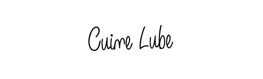 Create a beautiful signature design for name Cuine Lube. With this signature (Angelique-Rose-font-FFP) fonts, you can make a handwritten signature for free. Cuine Lube signature style 5 images and pictures png