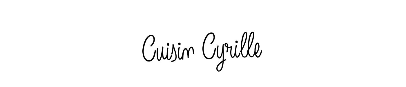 You should practise on your own different ways (Angelique-Rose-font-FFP) to write your name (Cuisin Cyrille) in signature. don't let someone else do it for you. Cuisin Cyrille signature style 5 images and pictures png
