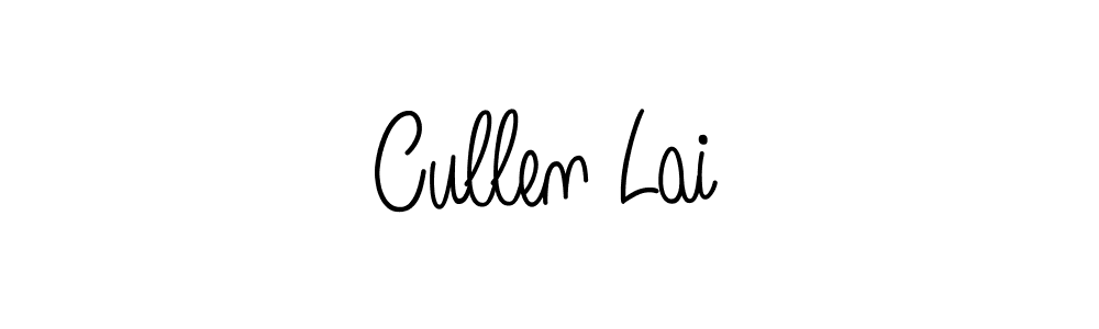 Make a beautiful signature design for name Cullen Lai. With this signature (Angelique-Rose-font-FFP) style, you can create a handwritten signature for free. Cullen Lai signature style 5 images and pictures png