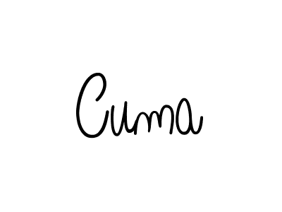 Cuma stylish signature style. Best Handwritten Sign (Angelique-Rose-font-FFP) for my name. Handwritten Signature Collection Ideas for my name Cuma. Cuma signature style 5 images and pictures png