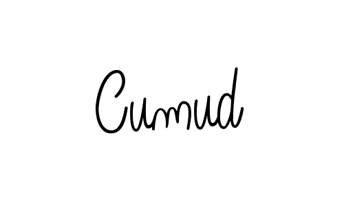 How to make Cumud name signature. Use Angelique-Rose-font-FFP style for creating short signs online. This is the latest handwritten sign. Cumud signature style 5 images and pictures png